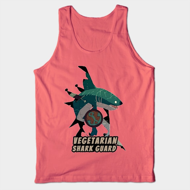 Vegetarian Shark Guard Tank Top by HiddenLeaders